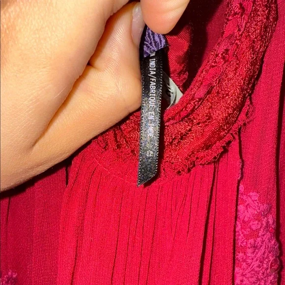 Free People Strappy Burgundy Dress - Picture 12 of 13